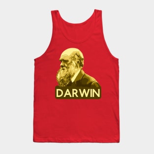 Charles Darwin Portrait Tank Top